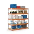 Maxplus Shelving Unit in galva. and orange Maxplus Shelving Unit in galva. and orange